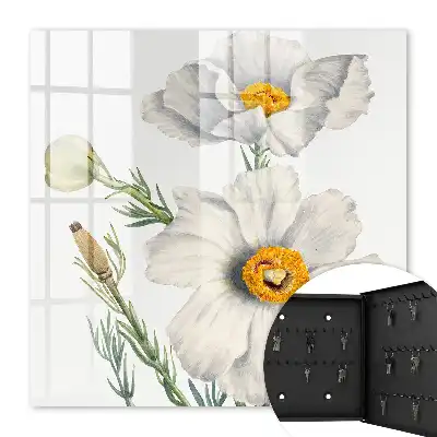 Wall mounted key box Flowers nature with greenery centers