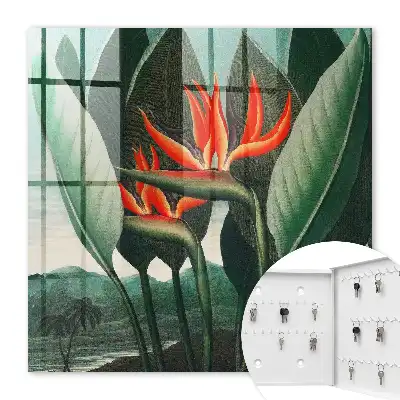 Decorative key box The exoticism of nature in juicy colors