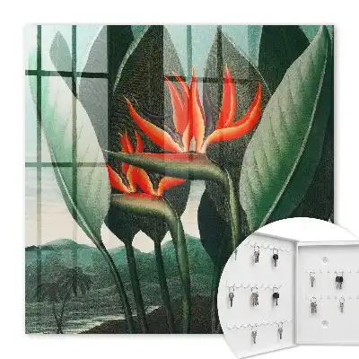 Decorative key box The exoticism of nature in juicy colors