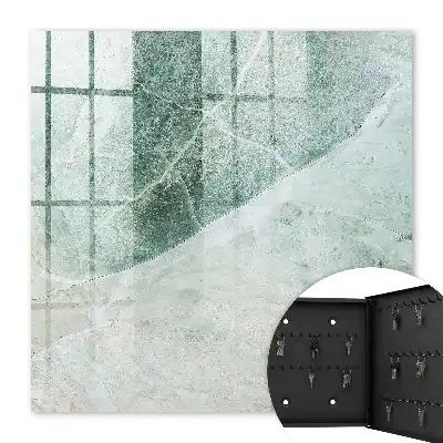 Wall mounted key box Marble elegance of beige accents