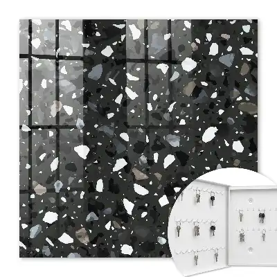 Key box for home Stylish mosaic in shades of gray