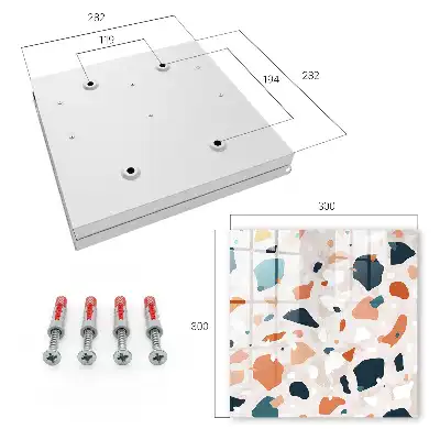 Wall mounted key box Colorful chaos in an abstract style