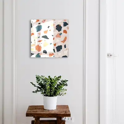 Wall mounted key box Colorful chaos in an abstract style