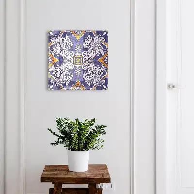 Wall mounted key box Plant ornament with motifs