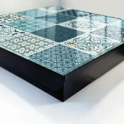 Key cabinet Retro mosaic with geometric patterns