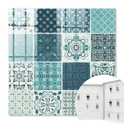 Key cabinet Retro mosaic with geometric patterns