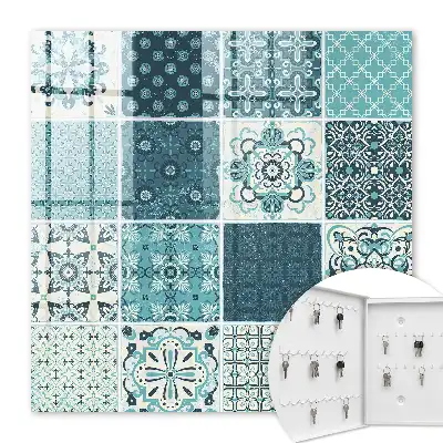 Key cabinet Retro mosaic with geometric patterns