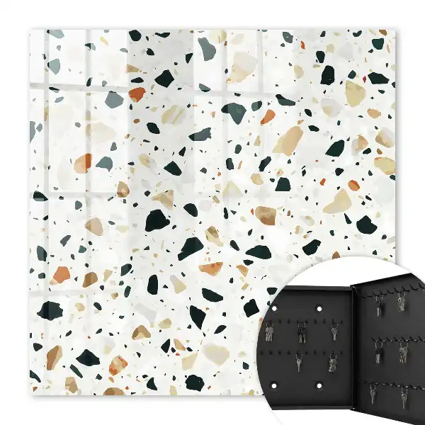Key cabinet Terrazzo pattern of natural shades