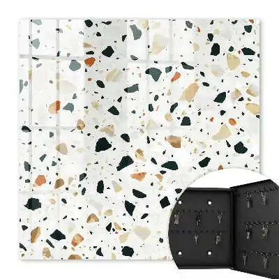 Terrazzo Pattern Natural Shades Key Cabinet