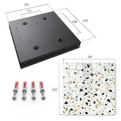 Key cabinet Terrazzo pattern of natural shades