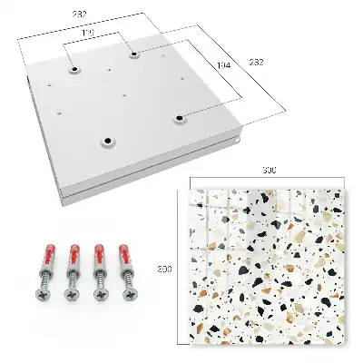Key cabinet Terrazzo pattern of natural shades