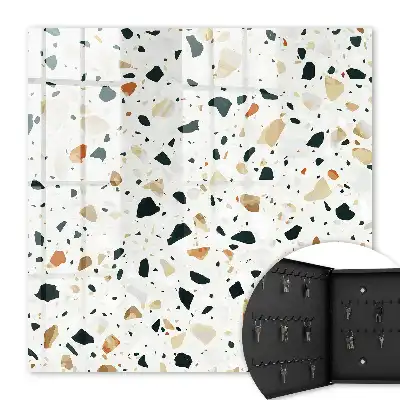 Key cabinet Terrazzo pattern of natural shades