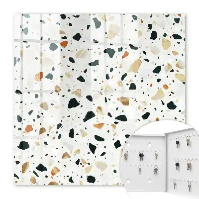Key cabinet Terrazzo pattern of natural shades