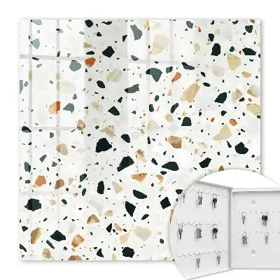 Key cabinet Terrazzo pattern of natural shades