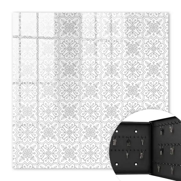 Key box for home Geometric pattern on a white background