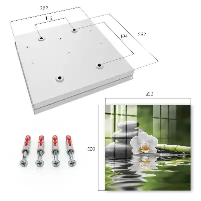 Decorative key box Orchid zen stones in water