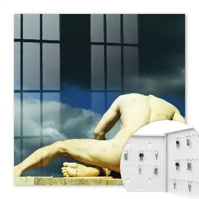 Key cabinet Classic elegance against the backdrop of clouds