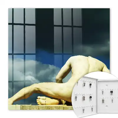 Key cabinet Classic elegance against the backdrop of clouds
