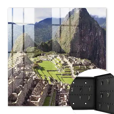 Key box for home Mountain town of stone buildings