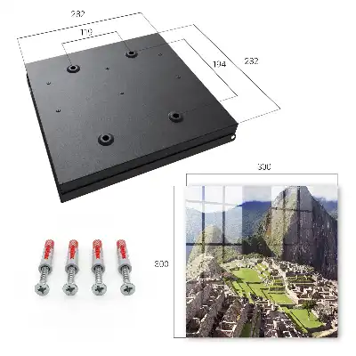 Key box for home Mountain town of stone buildings