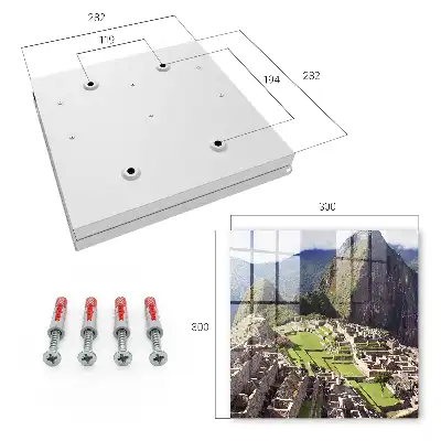Key box for home Mountain town of stone buildings