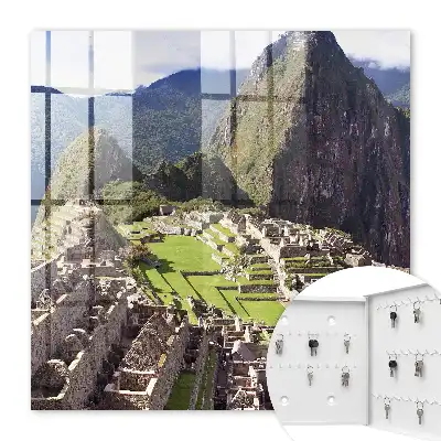 Key box for home Mountain town of stone buildings