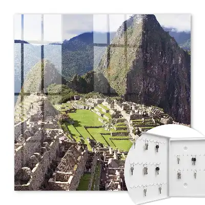 Key box for home Mountain town of stone buildings