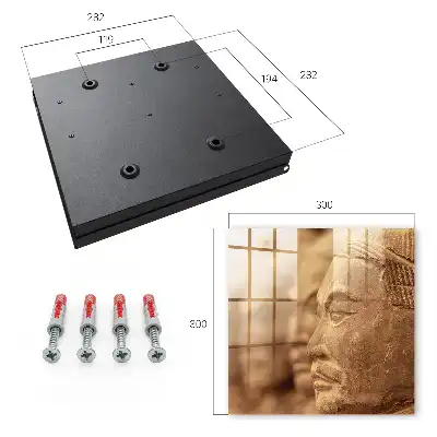 Wall mounted key cabinet Historical sculpture of clear details