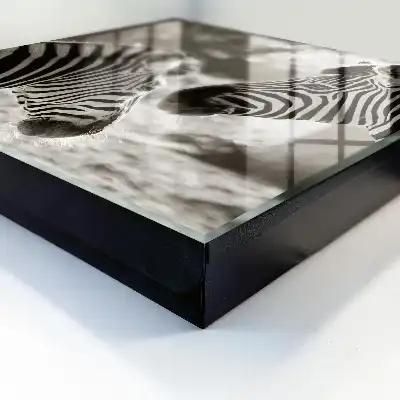 Key cabinet Zebras together in black and white harmony