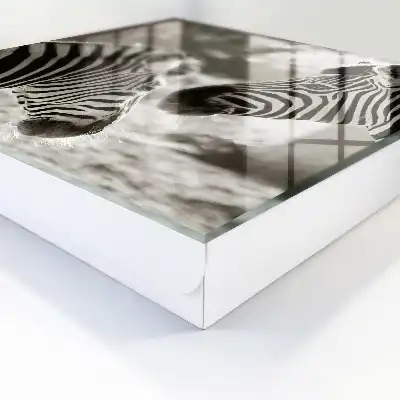 Key cabinet Zebras together in black and white harmony