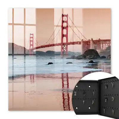 Wall mounted key box Sunset with the water in the background