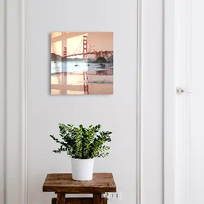 Sunset and Water Scene Wall Mounted Key Box