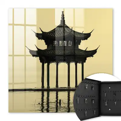Key box for home Pavilion in the water in calm shades