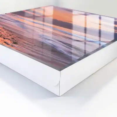 Wall mounted key cabinet Sunset over the sea
