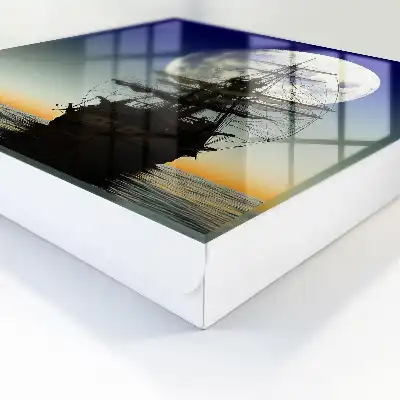 Wall mounted key box Night sails of the full moon