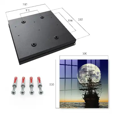 Wall mounted key box Night sails of the full moon