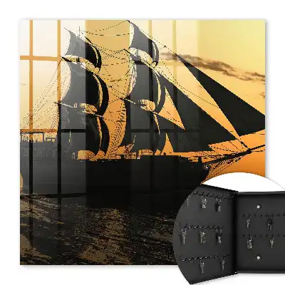 Decorative key box Sea Adventure at Sunset
