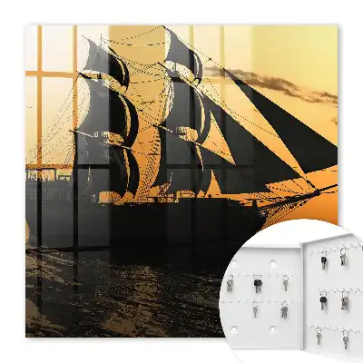 Decorative key box Sea Adventure at Sunset