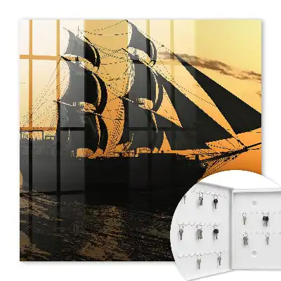 Decorative key box Sea Adventure at Sunset