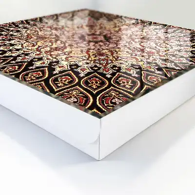 Wall mounted key box Complex patterns in warm tones