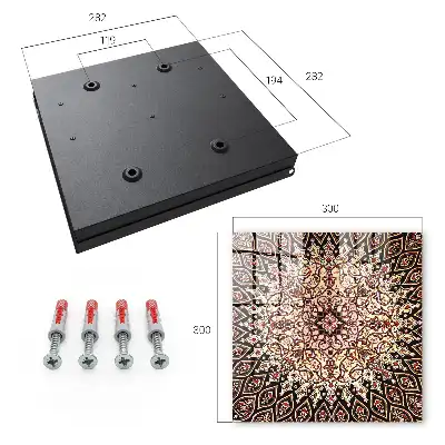 Wall mounted key box Complex patterns in warm tones