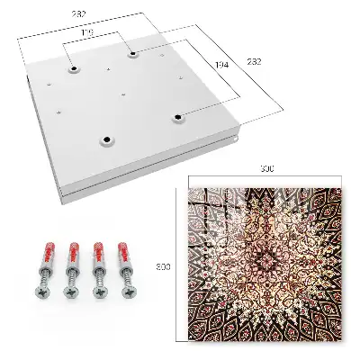 Wall mounted key box Complex patterns in warm tones