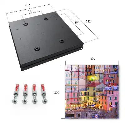 Wall mounted key cabinet The colors of the city vibrant with life