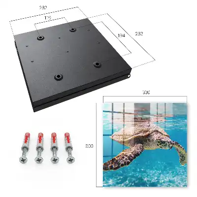 Decorative key box The underwater world of blue water