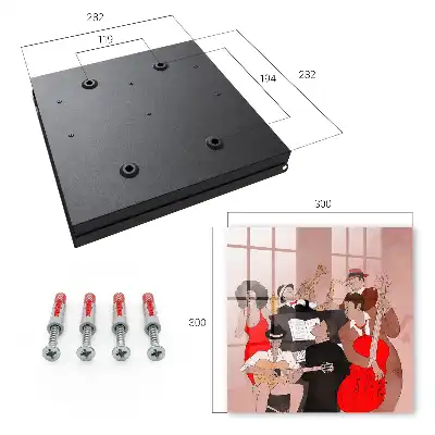 Wall mounted key box Jazz scene warm colors