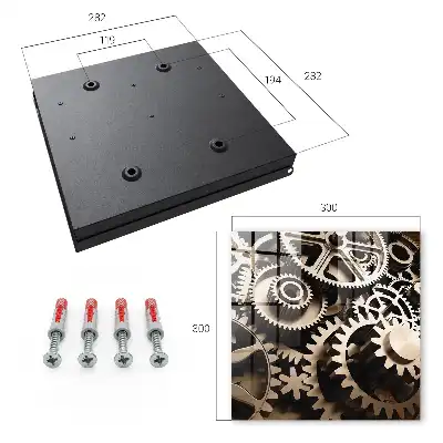 Wall mounted key cabinet Mechanical symbiosis of metallic colors
