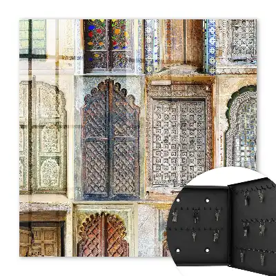 Key box for home Colorful windows with accents