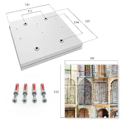Key box for home Colorful windows with accents