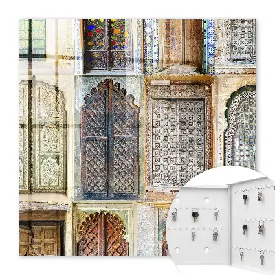 Key box for home Colorful windows with accents