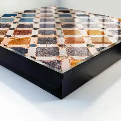 Wall mounted key cabinet A colorful mosaic full of life
